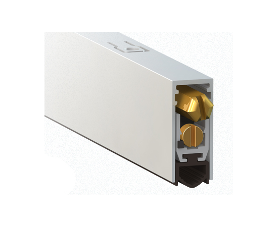 1712 Порог алюминиевый с резиновой вставкой 80см