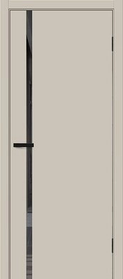 Межкомнатная дверь BRAVO Браво-0.40 П Cream Silk ПЭТ стекло Mirox Grey