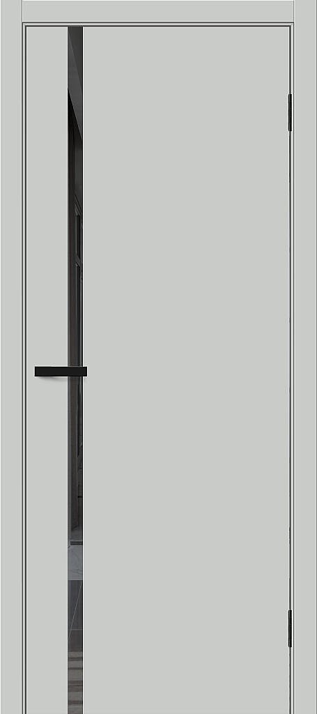 Межкомнатная дверь BRAVO Браво-0.40 П Grey Silk ПЭТ стекло Mirox Grey