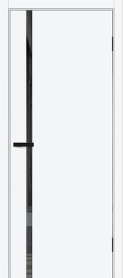 Межкомнатная дверь BRAVO Браво-0.40 П White Silk ПЭТ стекло Mirox Grey
