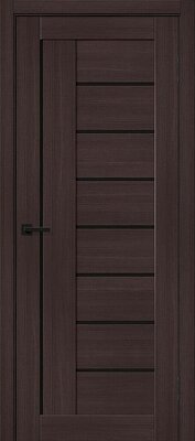 Межкомнатная дверь BRAVO Браво-29 Wenge Melinga /Black Shine Экошпон