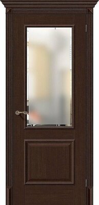 Межкомнатная дверь BRAVO Классико-13 Thermo Oak Экошпон стекло Magic Fog