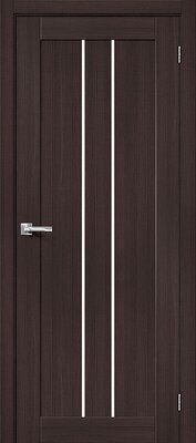 Межкомнатная дверь BRAVO Порта-24 Wenge Veralinga Экошпон стекло Magic Fog