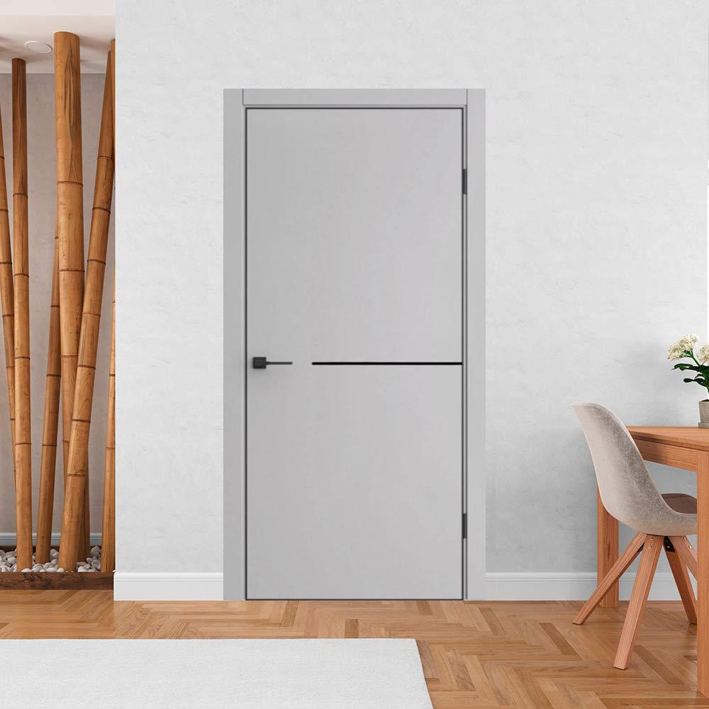 Межкомнатная дверь ДП-50.1 Silver Gray Экошпон