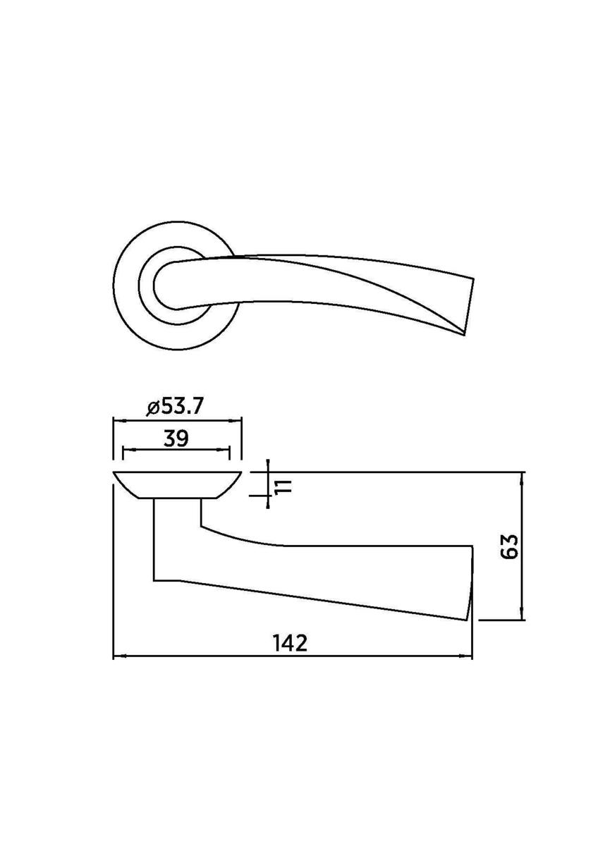 Ручка BUSSARE CLASSICO A-01-10 ANT.COPPER (медь)