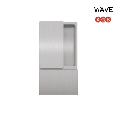 Ручка дверная AGB Wave Blind Slide, матовый хром (для раздвижных дверей без запирания) В300000132
