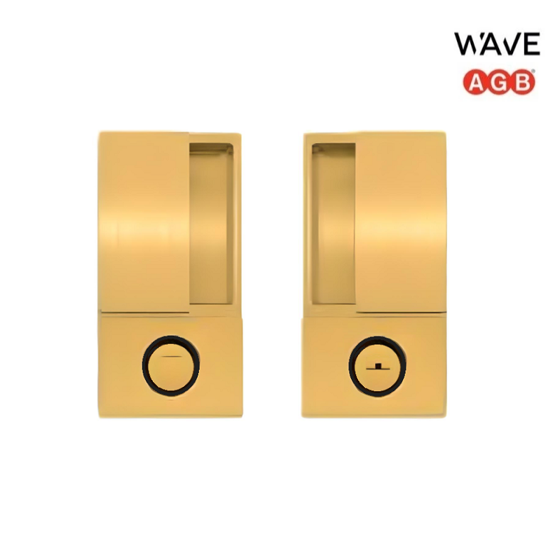 Ручка дверная AGB Wave WC Swing, матовое золото (для распашных дверей) В300020058S