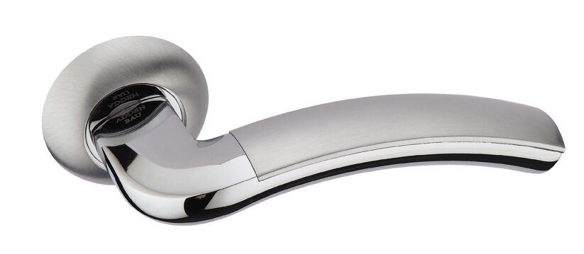 Ручка со сменными накладками ADDEN BAU. TWIN A127-02 CHROME (цвет МАТОВЫЙ ХРОМ / ХРОМ БЛЕСТЯЩИЙ)