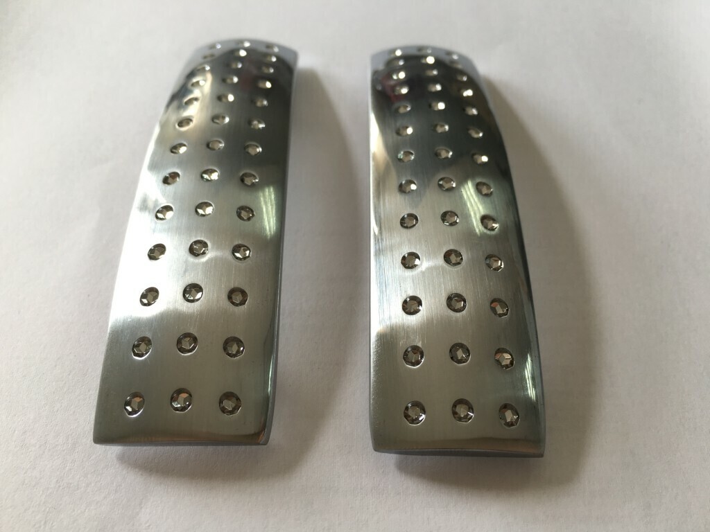 Ручка со сменными накладками ADDEN BAU. TWIN A127-02 CHROME (цвет МАТОВЫЙ ХРОМ / ХРОМ БЛЕСТЯЩИЙ)