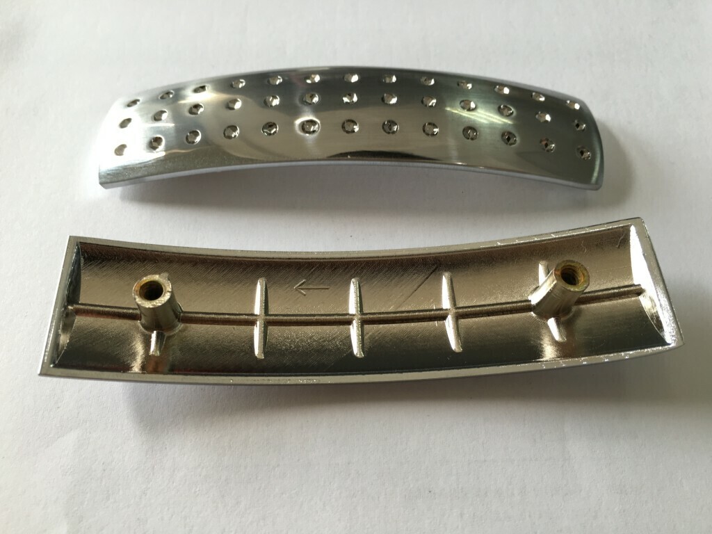 Ручка со сменными накладками ADDEN BAU. TWIN A127-02 CHROME (цвет МАТОВЫЙ ХРОМ / ХРОМ БЛЕСТЯЩИЙ)