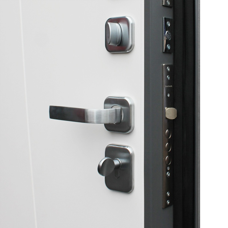 Входная дверь АСД "Дуэт Б" Муар серый/Бетон светлый
