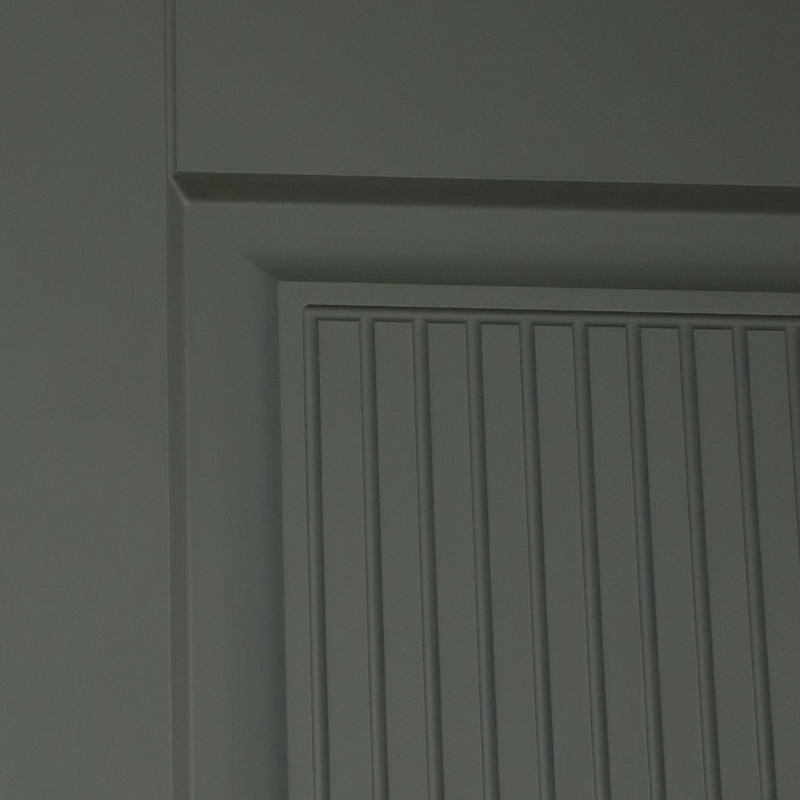 Входная дверь АСД "Scandi" с зеркалом (биометрический замок Smart lock Y23) Муар черный/Белый матовый