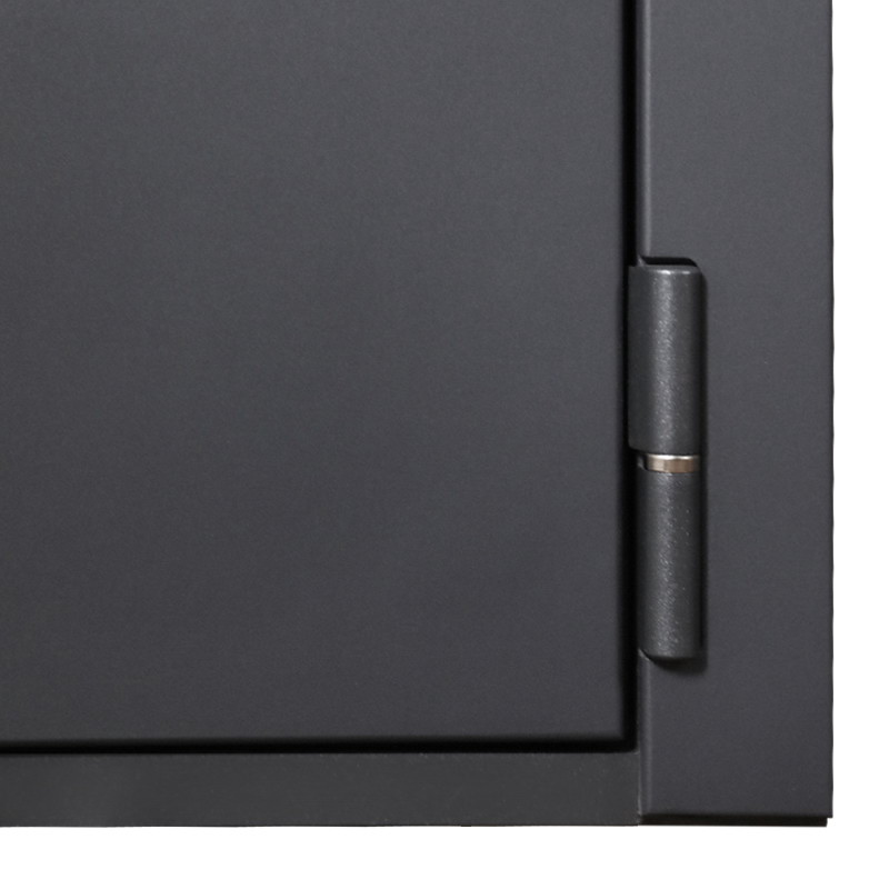 Входная дверь АСД "Vegas" с зеркалом (биометрический замок Smart lock DZ 888) Муар серый/Белый матовый